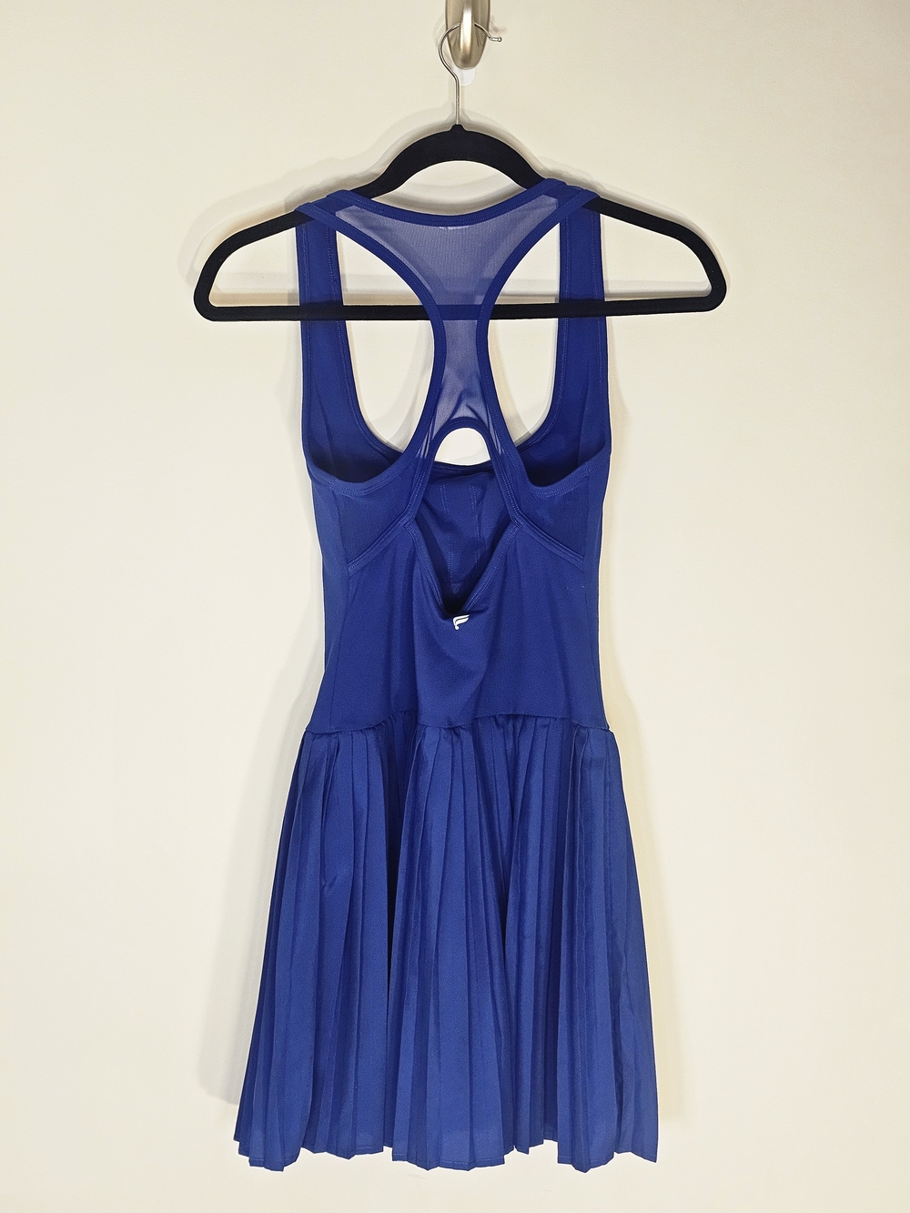 Fabletics Royal Blue Pleated Racerback Dress - Picture 2 of 4